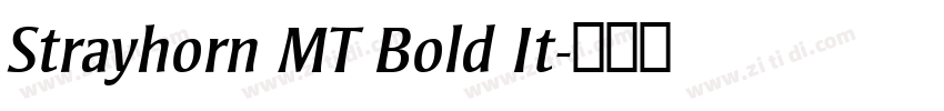 Strayhorn MT Bold It字体转换